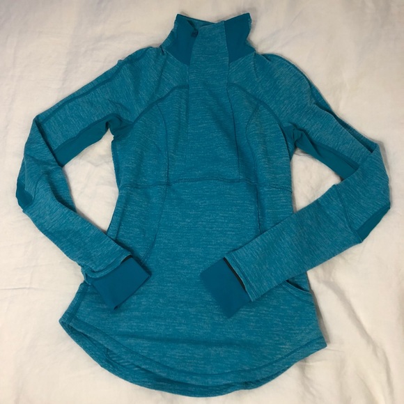 lululemon athletica Tops - SOLD Lululemon brushes fleece pullover Blue 4